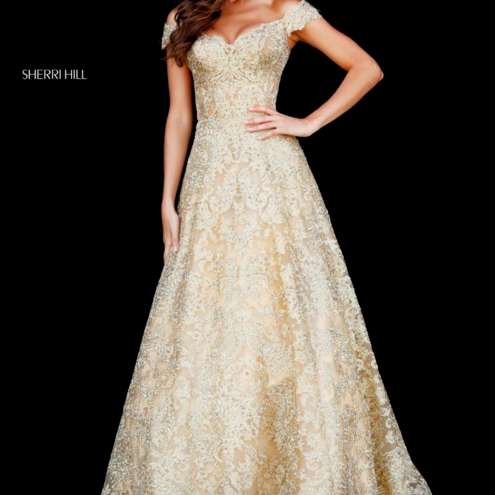 Sherri Hill Gold gown